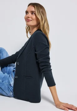 Basis blazer met structuur