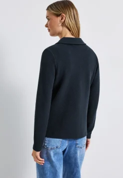 Basis blazer met structuur