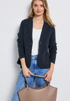 Basis blazer met structuur