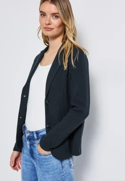 Basis blazer met structuur