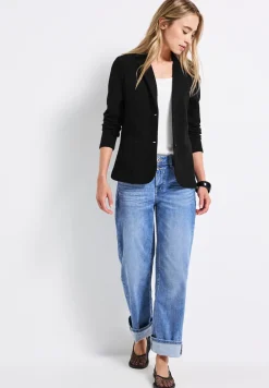 Basis blazer met structuur