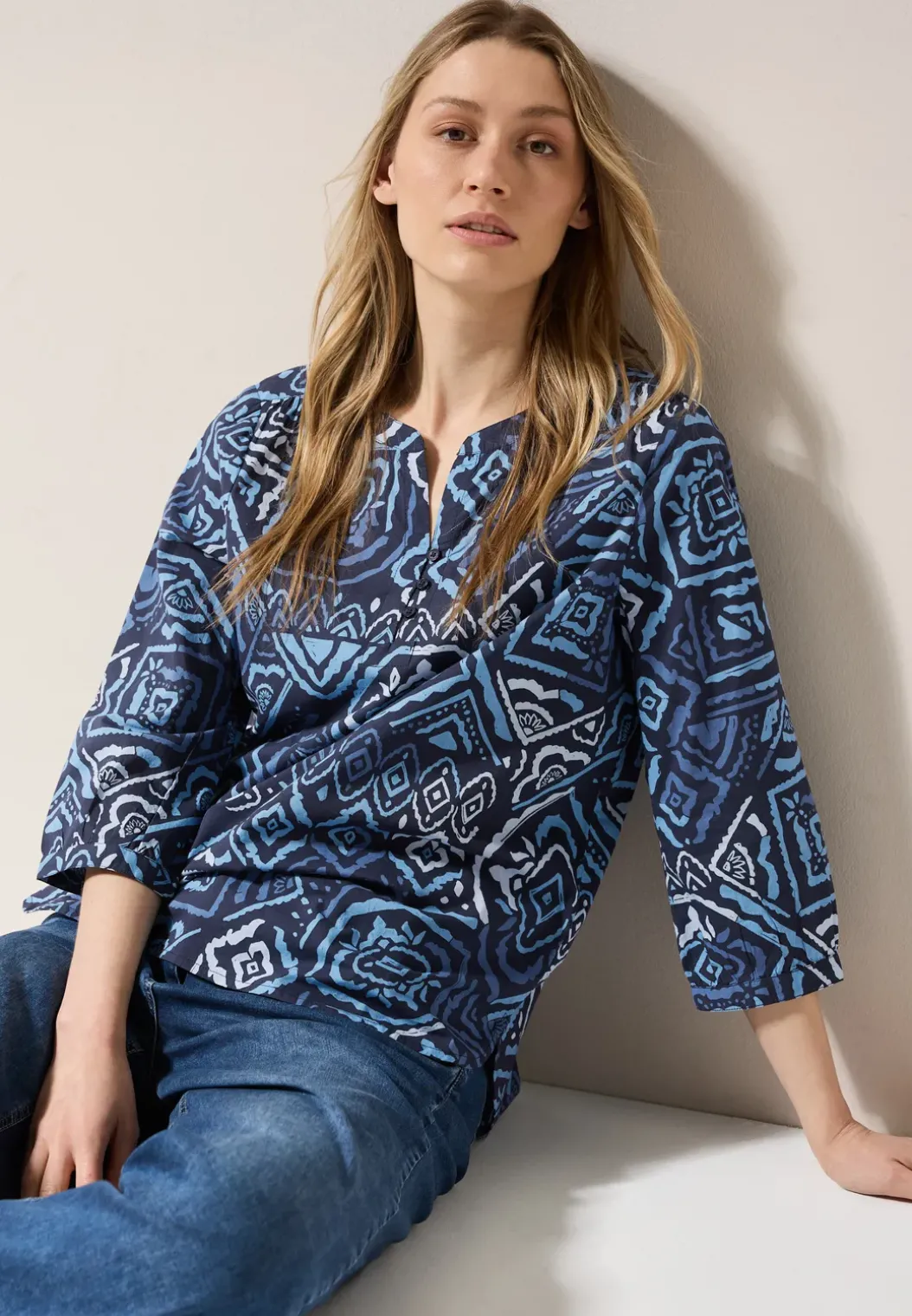 Bedrukte blouse