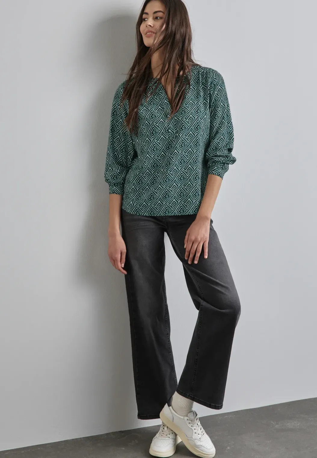 Bedrukte blouse