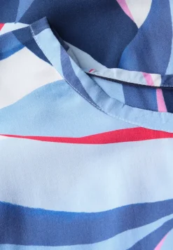 Bedrukte blouse met knoop