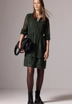 Bedrukte chiffon jurk