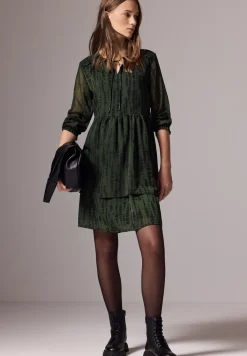 Bedrukte chiffon jurk