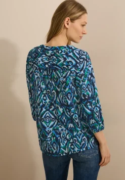 Bedrukte katoenen blouse