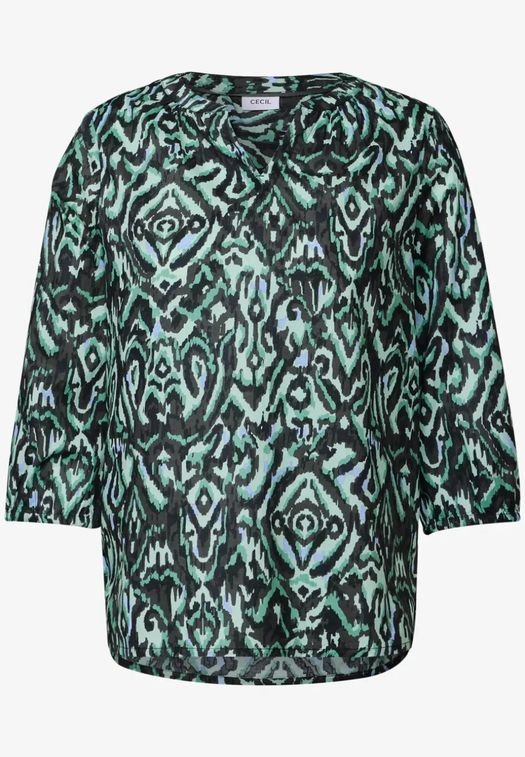 Bedrukte katoenen blouse