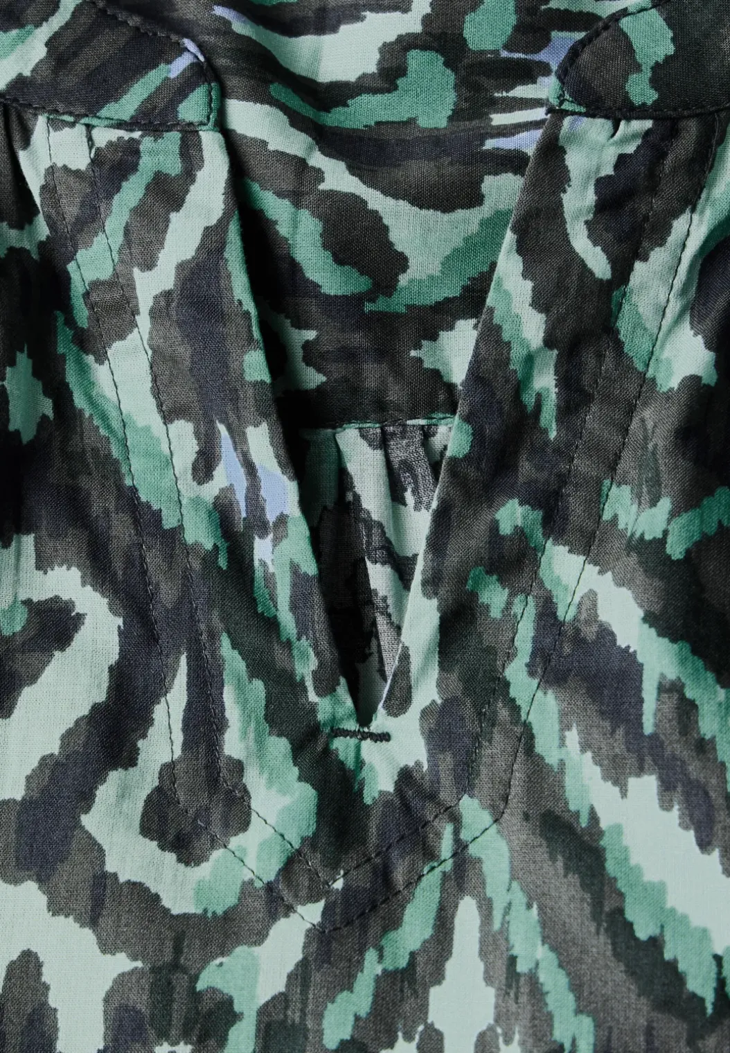 Bedrukte katoenen blouse