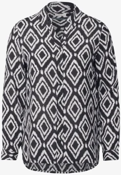 Bedrukte lange blouse