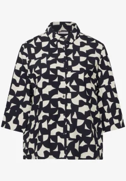 Bedrukte overhemdblouse