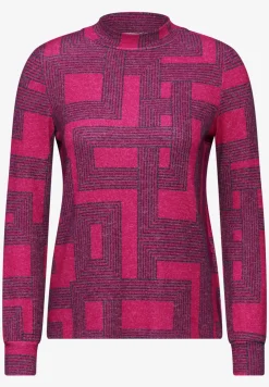 Bedrukt shirt met lange mouwen