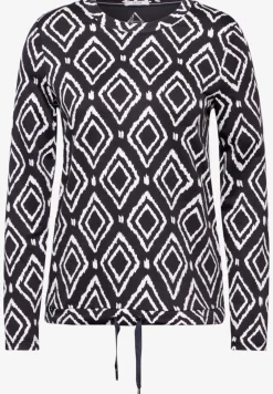 Bedrukt shirt met lange mouwen