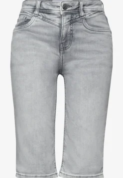 Bermuda met Slim Legs en omgeslagen detail