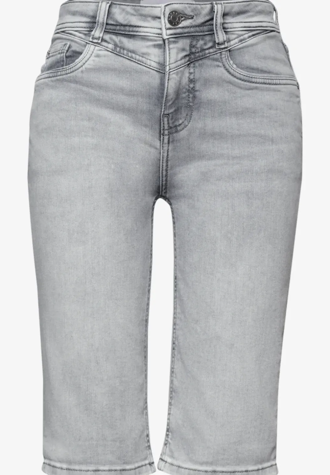 Bermuda met Slim Legs en omgeslagen detail