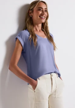 Blouse in effen kleur