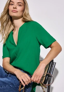 Blouse in effen kleur