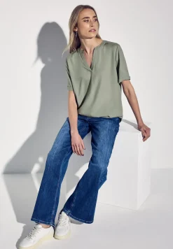 Blouse in effen kleur