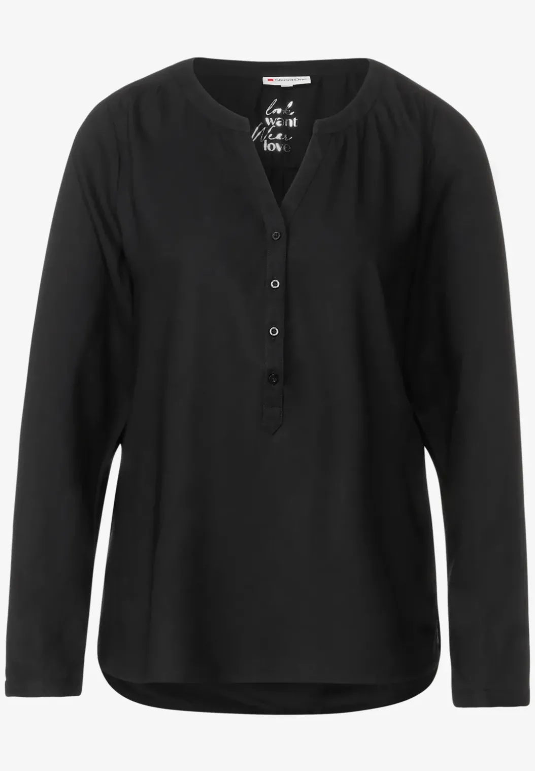 Blouse in effen kleur