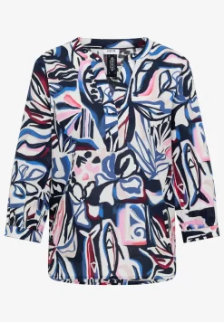 Blouse met 3/4 mouwen en meerkleurige print