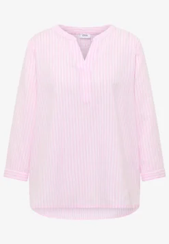 blouse met 3/4 mouwen in seersucker kwaliteit