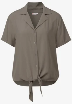 Blouse met bowlingkraag