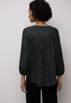 Blouse met folieprint