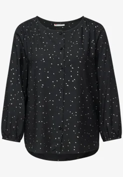 Blouse met folieprint