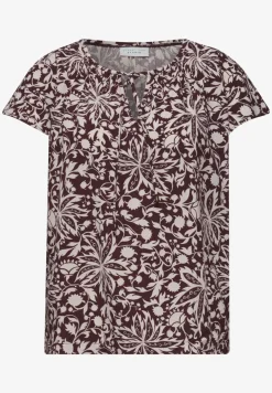 Blouse met hangende schouder en linten