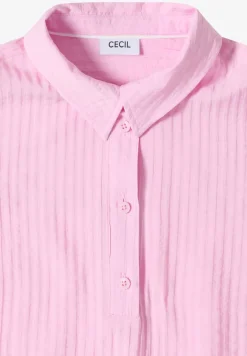 Blouse met hangende schouder en structuur