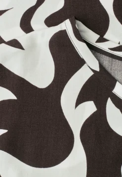 Blouse met hangende schouder en print