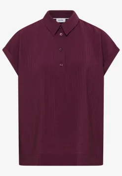 Blouse met hangende schouder en structuur