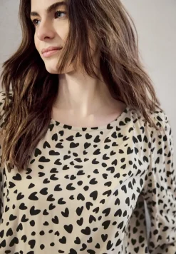 Blouse met hartjespatroon