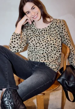 Blouse met hartjespatroon