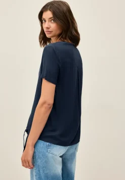 Blouse met knoopdetail