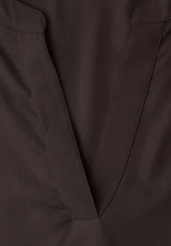 Blouse met korte mouwen en omslag