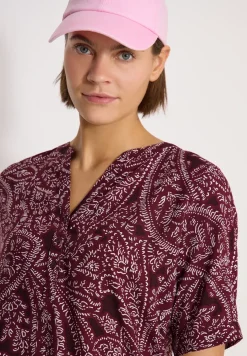 Blouse met korte mouwen en paisleyprint