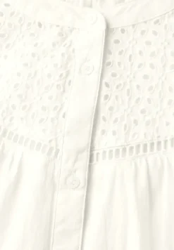 Blouse met korte mouwen en borduursel