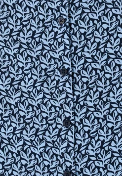 Blouse met korte mouwen en knoopsluiting