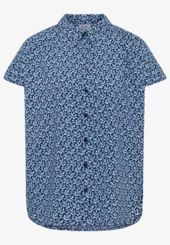 Blouse met korte mouwen en knoopsluiting