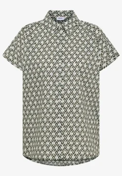 Blouse met korte mouwen en minimale print