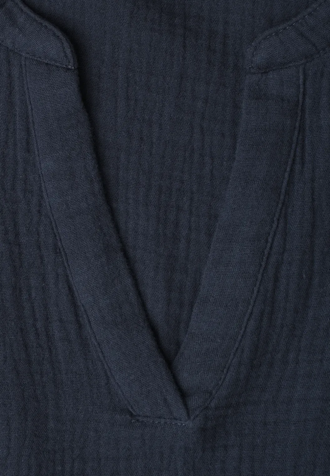 Blouse met korte mouwen in mousseline kwaliteit