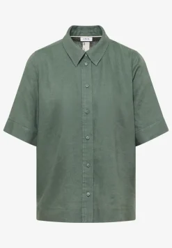 Blouse met korte mouwen van puur linnen