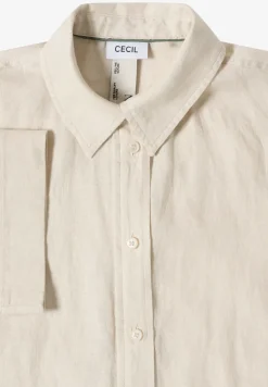 Blouse met korte mouwen van puur linnen