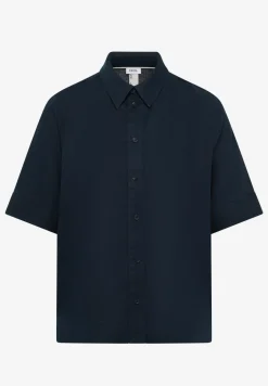 Blouse met korte mouwen van puur linnen