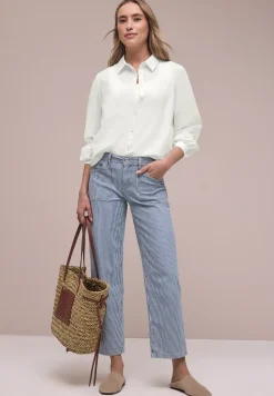 Blouse met lange mouwen en gehaakte details
