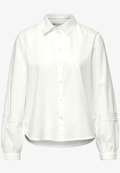 Blouse met lange mouwen en gehaakte details