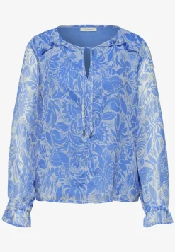 Blouse met lange mouwen en ruches