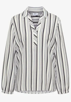 Blouse met lange mouwen en meerkleurige strepen