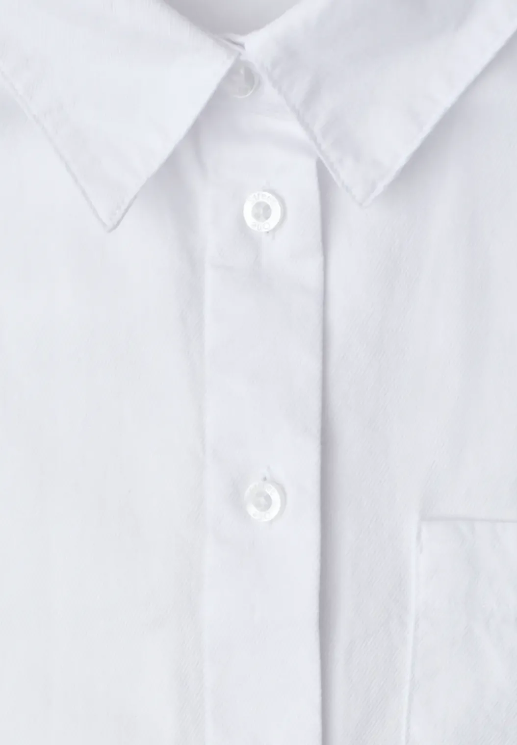 Blouse met lange mouwen en overhemdkraag in keperstof